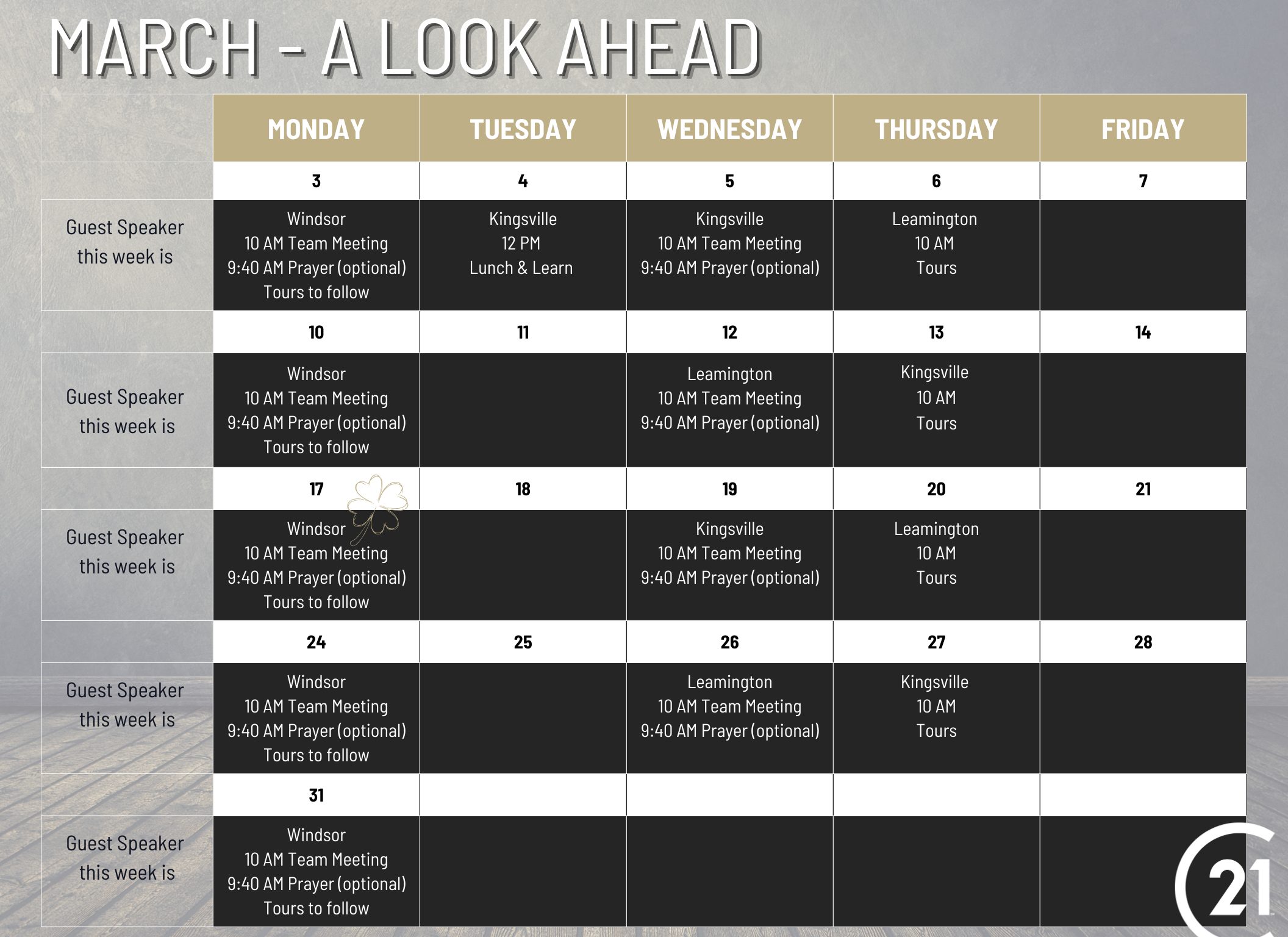 March 2025 - A Look Ahead