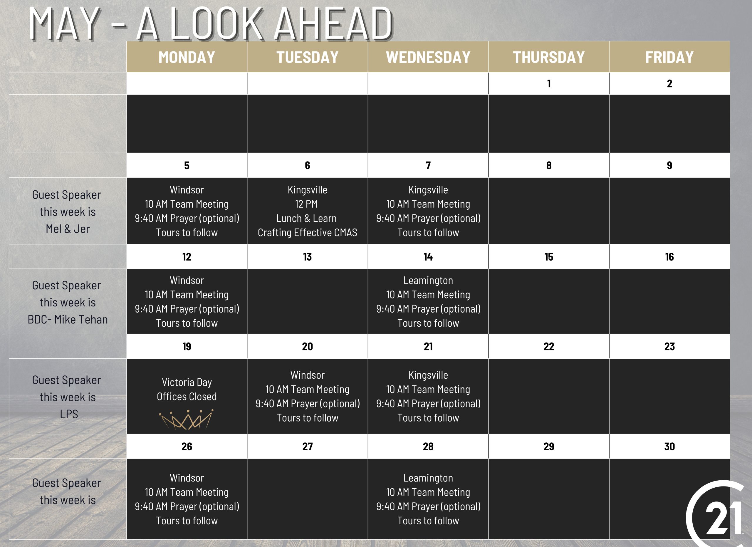 C21LHT Calendars